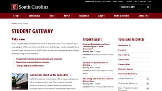 
                            10. Student Gateway | University of South Carolina