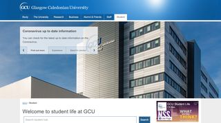 
                            1. Student | GCU - Glasgow Caledonian University