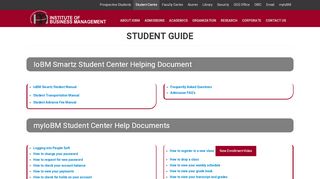 
                            3. Student Guide - Institute of Business Management (IoBM)