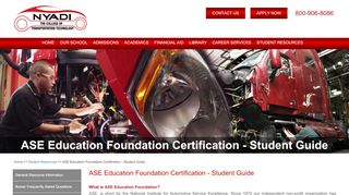 
                            9. Student Guide to ASE Certification | Jamaica NY | NYADI