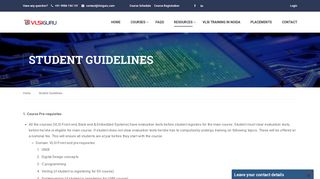 
                            3. Student Guidelines - VLSI Guru