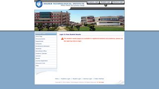 
                            3. Student Home Page - Higher Technological Institute