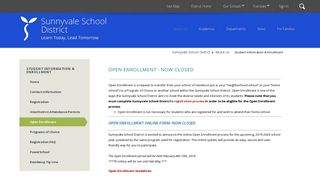 
                            7. Student Information & Enrollment / Open Enrollment