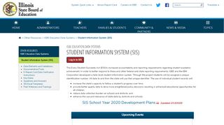 
                            7. Student Information System (SIS) - Illinois State Board of Education