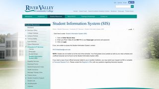 
                            6. Student Information System (SIS) | RVCC