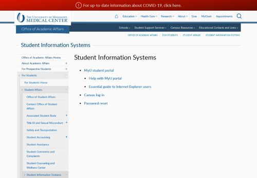 
                            7. Student Information Systems - University of Mississippi ... - UMMC