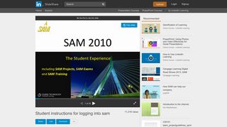 
                            2. Student instructions for logging into sam - SlideShare