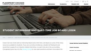 
                            10. Student Internship and Part-time Job Board Login - Flashpoint Chicago