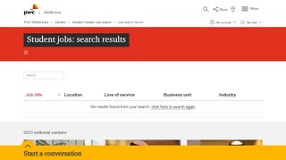 
                            3. Student jobs: search results - PwC