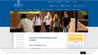 
                            7. Student Life and Residency Forms | Averett University