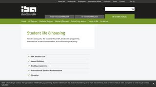 
                            11. Student life & housing - IBA Erhvervsakademi Kolding