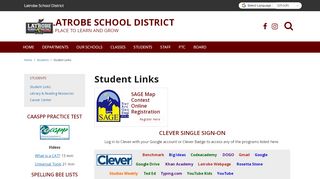 
                            8. Student Links - Latrobe School District