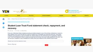 
                            5. Student Loan Trust Fund statement check, repayment, and recovery ...