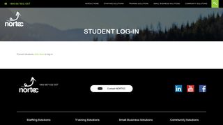 
                            10. Student Log-in - NORTEC