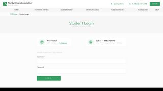 
                            10. Student Login - 123Driving.com - Florida Drivers Association