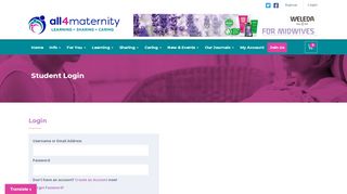 
                            11. Student Login – All4Maternity