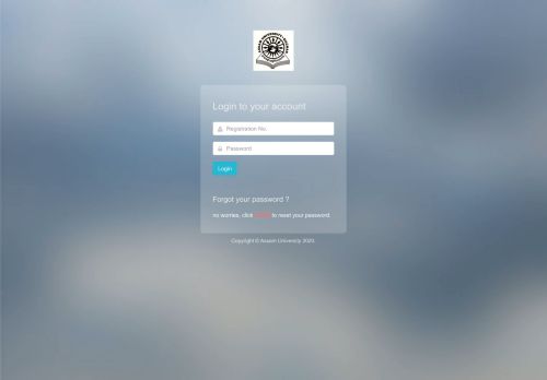 
                            1. Student Login | Assam University - Assam University Silchar