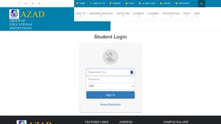 
                            11. Student Login - Azad Institute of Engineering & Technology