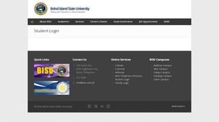 
                            5. Student Login - Bohol Island State University