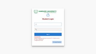 
                            2. Student Login - CMS - Hamdard University