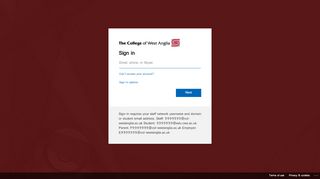 
                            1. Student Login - College of West Anglia