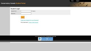 
                            12. Student Login - Conservatory Canada