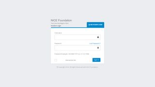
                            3. Student Login For NSE – 2018 - NICE Foundation