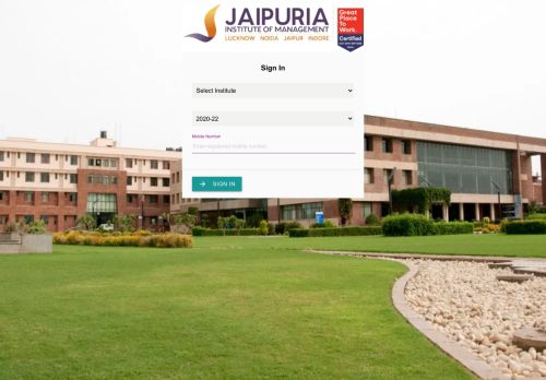 
                            4. Student Login Form - Jaipuria Institute of Management