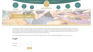 
                            13. Student Login - Golden Egg Holistic