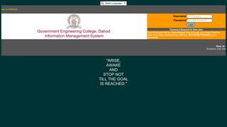 
                            4. Student Login - Government Engineering College, Dahod