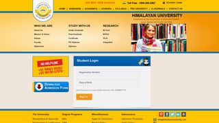 
                            1. student login - Huonline.co.in