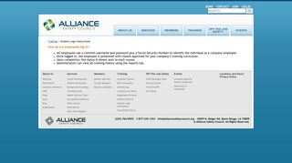 
                            12. Student Login Instructions - Alliance Safety Council