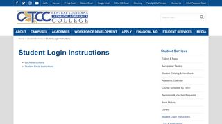 
                            5. Student Login Instructions | Student Services - CLTCC