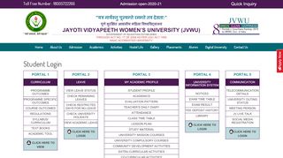 
                            13. Student Login - Jayoti Vidyapeeth Women's University, JVWU ...