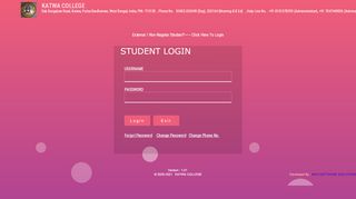 
                            1. Student Login - katwa college