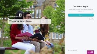 
                            10. Student login - MyCareer - University of Leeds