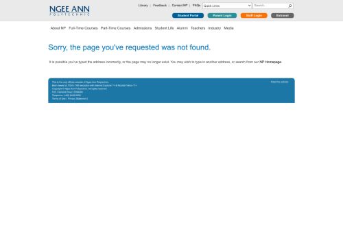 
                            1. Student login page - Ngee Ann Polytechnic