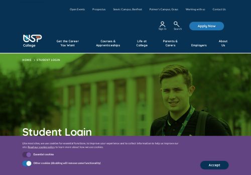
                            10. Student Login - Palmers College