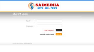 
                            2. Student Login - SaiMedha