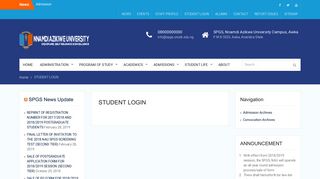 
                            3. STUDENT LOGIN - School of Postgraduate Studies