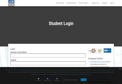
                            10. Student Login – UESE International Ltd