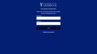 
                            13. Student login - University of Liverpool