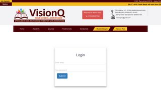 
                            6. Student Login - VisionQ