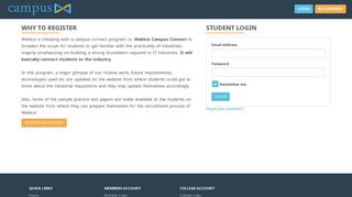 
                            8. Student Login - Webkul Campus Connect - Webkul Software
