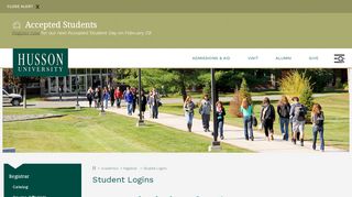 
                            12. Student Logins - Husson University