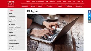 
                            2. Student logins | University of Canterbury