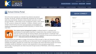 
                            4. Student Online Portal | Institute of Health Sciences