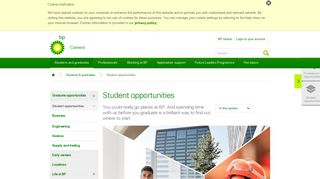
                            6. Student opportunities | Students and graduates | BP Careers