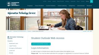 
                            11. Student Outlook Email, IT Services - Thompson Rivers University