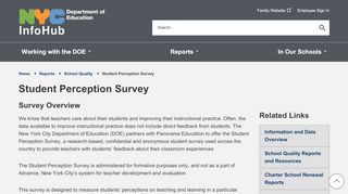 
                            4. Student Perception Survey - InfoHub